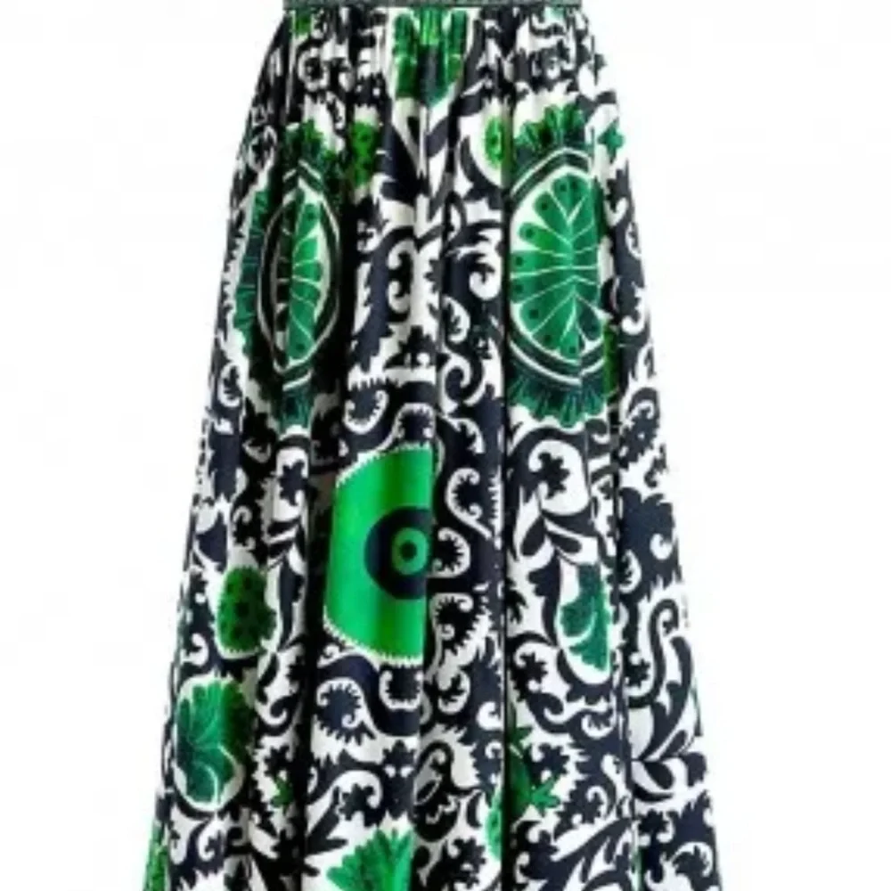 Alice & Olivia Bustier Boned Corset Maxi Dress “Guinevere” green & black size 14 - Picture 2 of 16